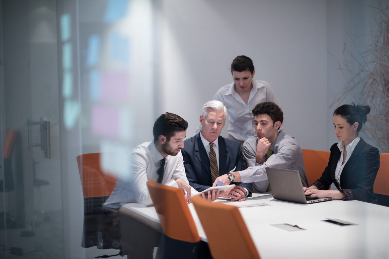 Boardroom, strategic counsel in session